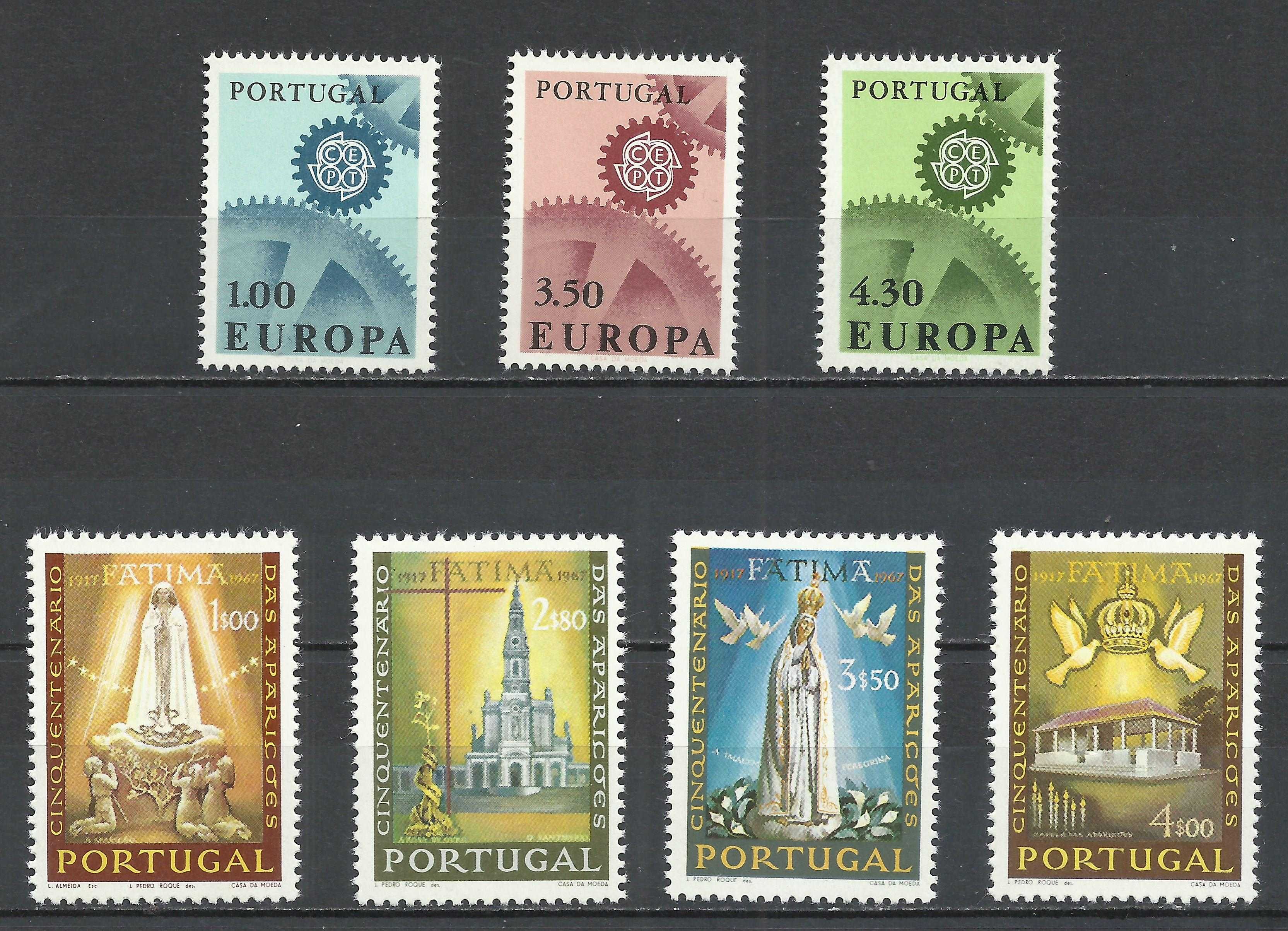 Selos portugueses – Ano completo, 1967 – Como novos S/charneira
