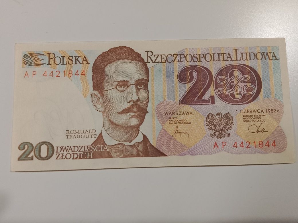 Banknot PRL 20 zł