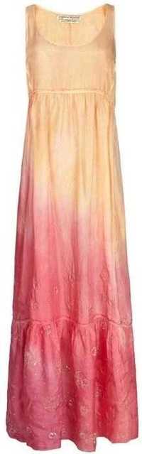 All Saints jedwabna Maxi sukienka ombre boho gypsy