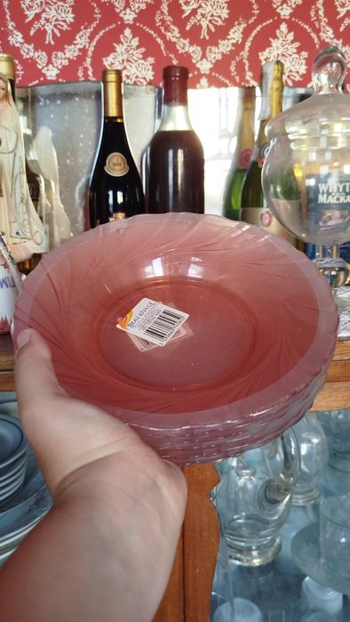 Conjunto jantar 44 peças Pirex Rosa *NOVO*