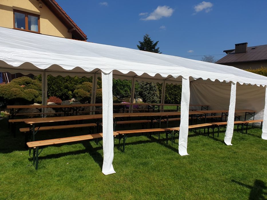 Wynajem namiotów,ławostołów, krzeseł. Wypożyczenie namiotu.