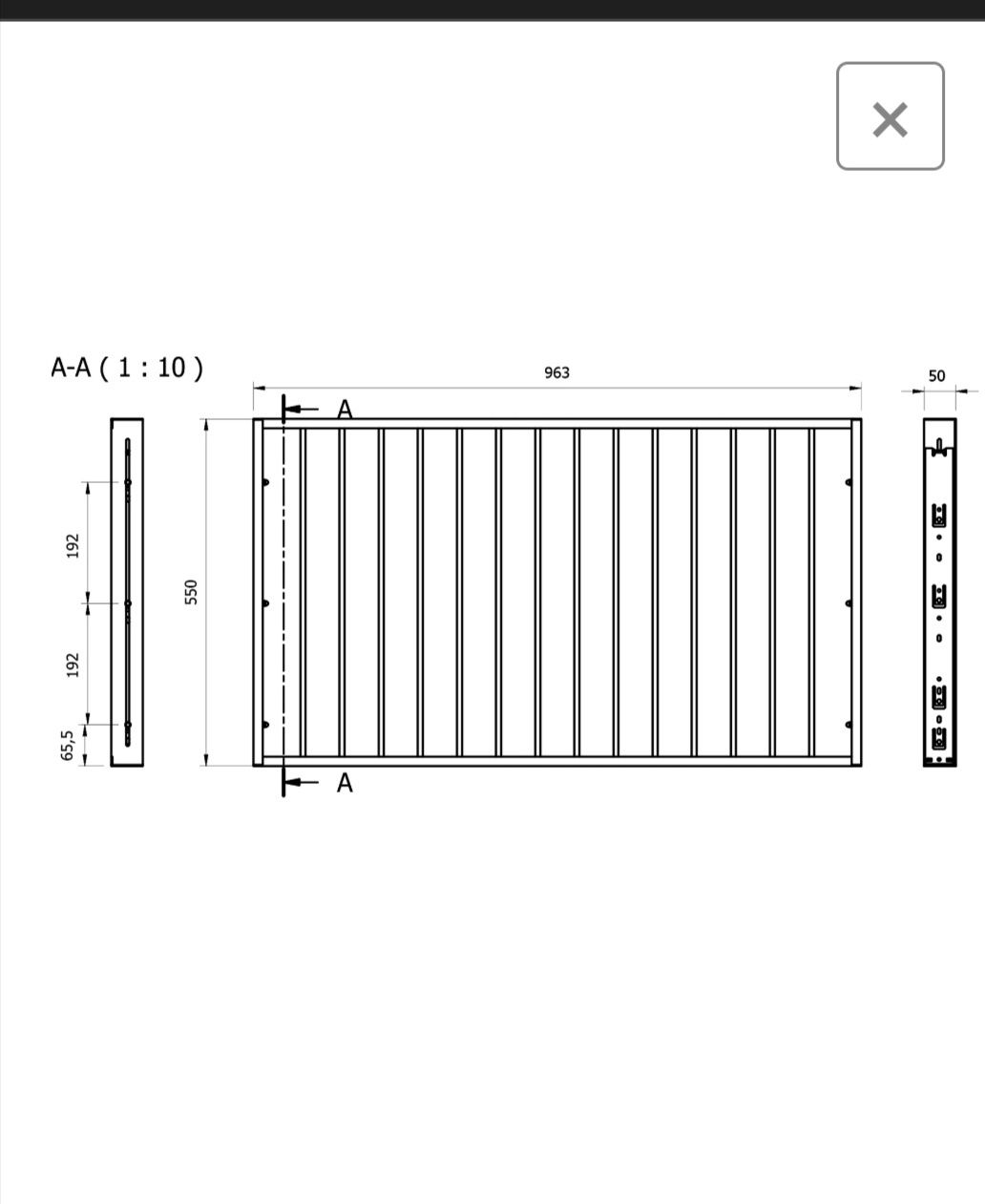 Wieszak na spodnie Agata Meble Ikea adbox wire