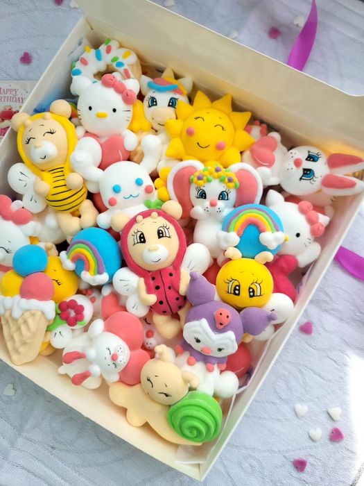 Dekoracje marshmallow 3D do tortów i kakao | Handmade