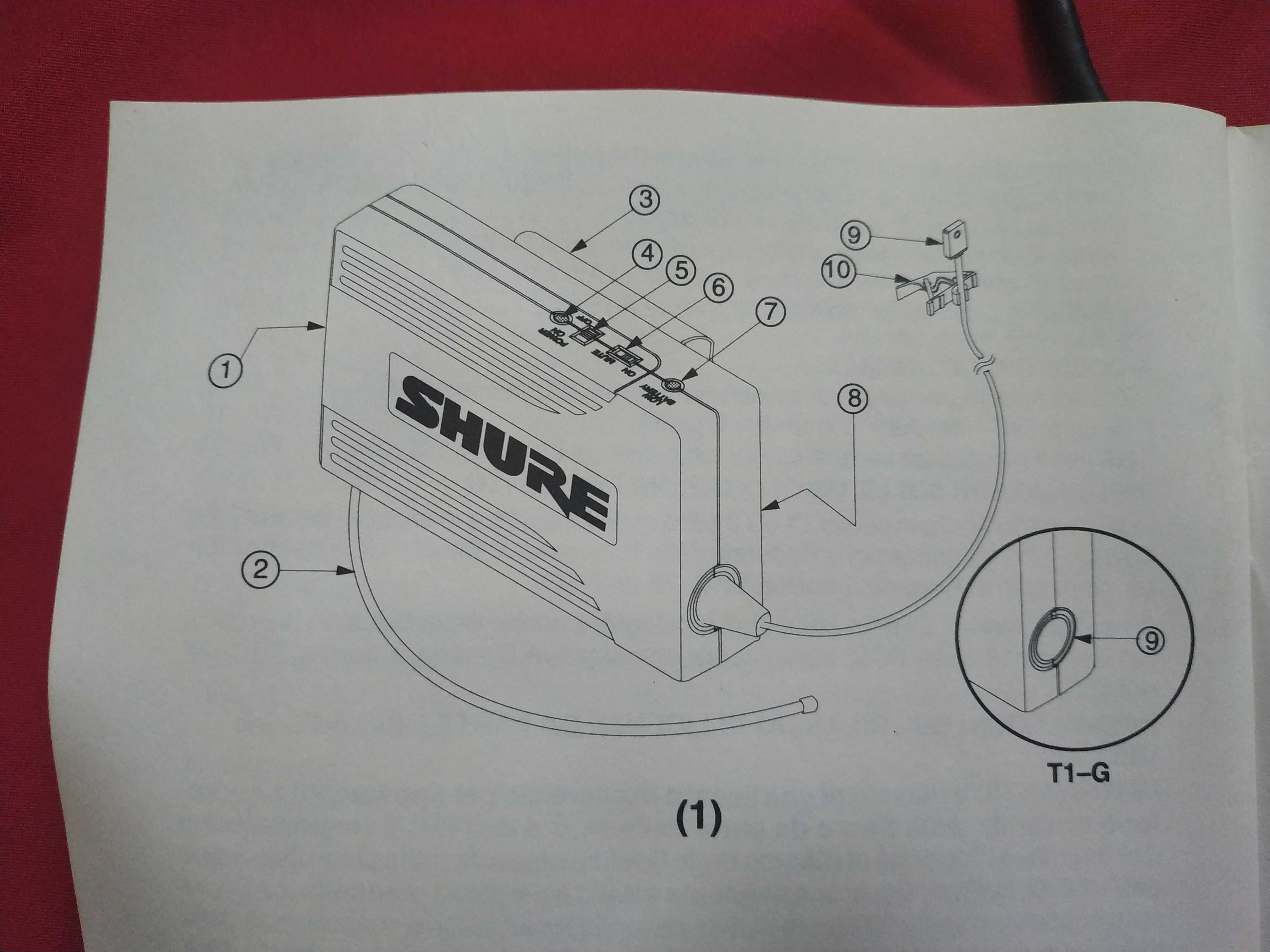 Микрофон радиопетличка Shure радиосистема концертная