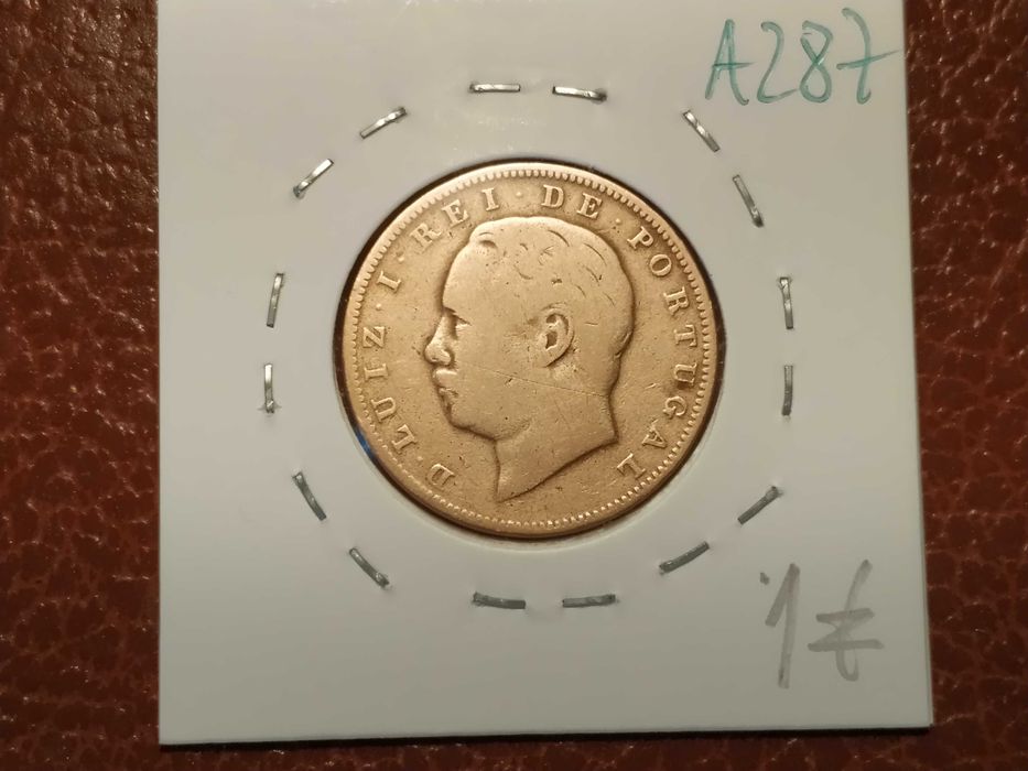 A287 moeda de X reis de 1882 D. Luiz I - Portugal (Monarquia)