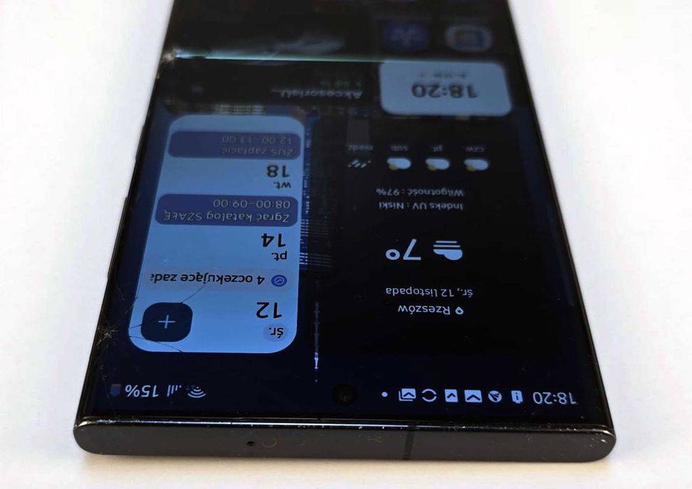 Samsung Galaxy S23 Ultra 5G 12/512 GB Uszkodzony ekran  sprawny