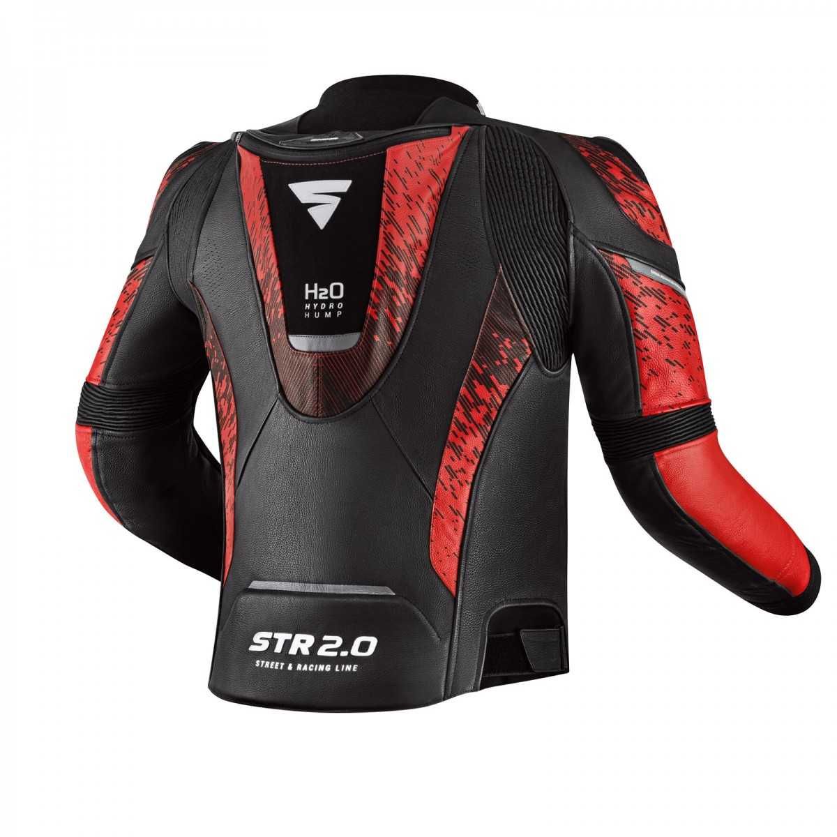 Kurtka skórzana Shima STR 2.0 JKT czerwona 56