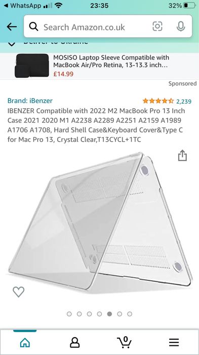 Чохол накладка для Macbook Pro 13