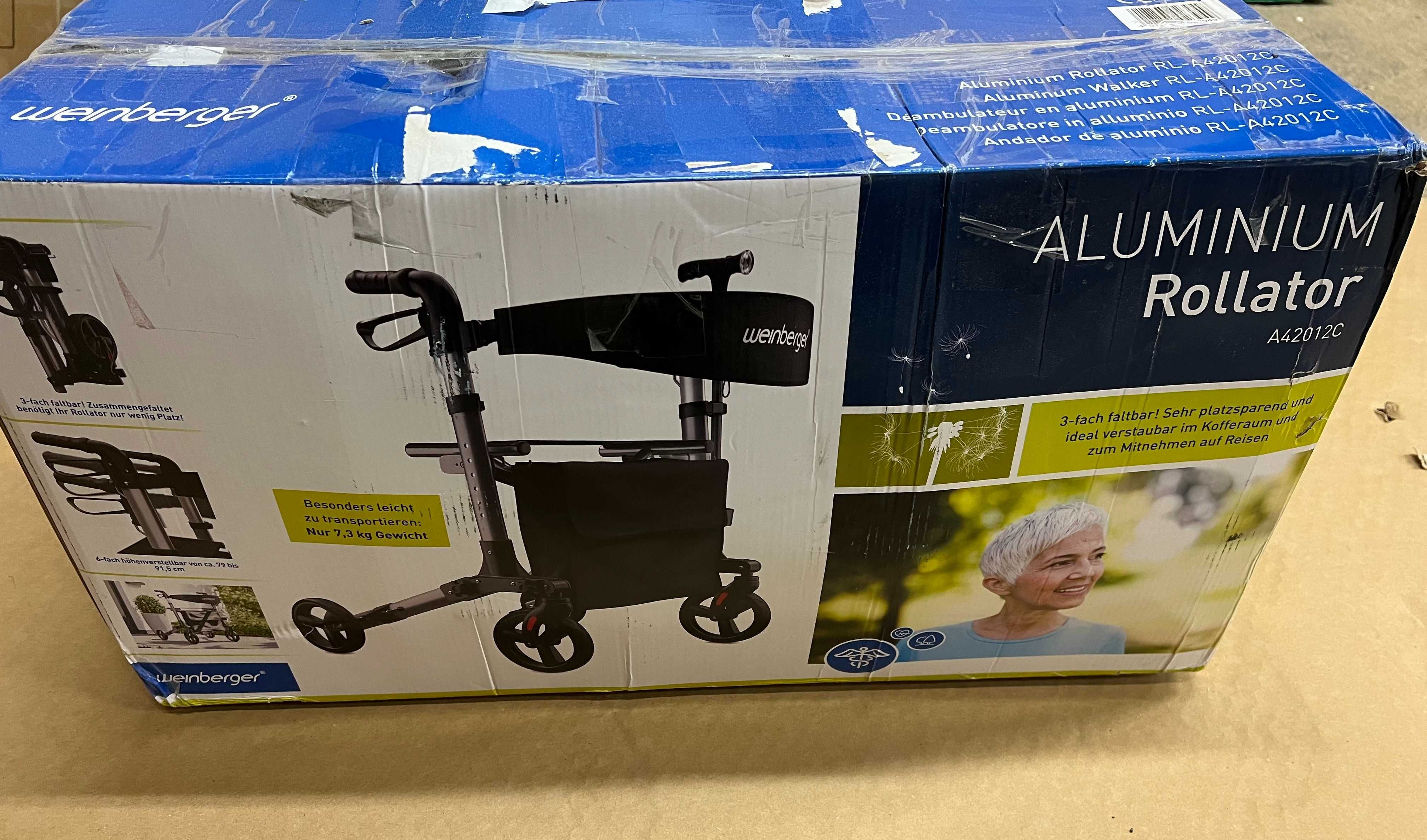 Aluminium rollator A42012C Weinberger Chodzik Balkonik