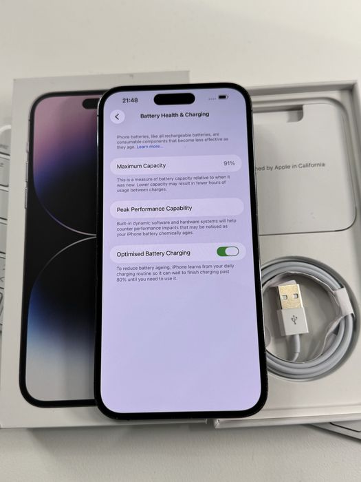 Iphone 14 pro max 128 gb bateria 91%