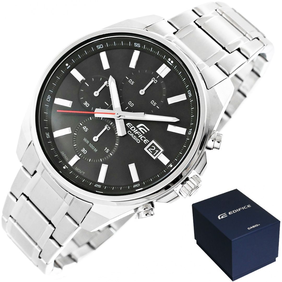 zegarek męski casio edifice efv-610d-1avuef 10 bar + box