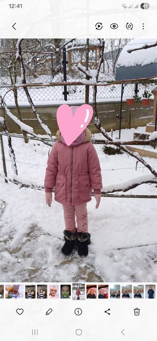 Зимова куртка для дівчинки