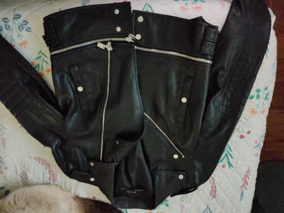 Casaco pele grossa Portes incluídos