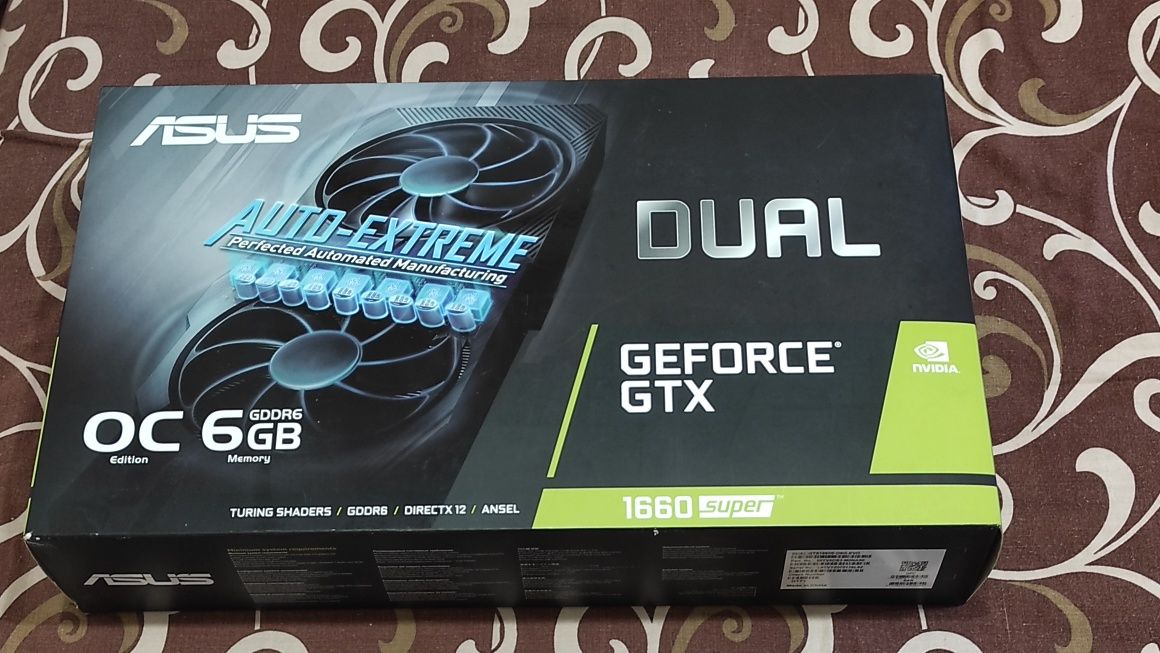 Відеокарта Asus Dual GTX 1660 Super, пам'ять Samsung