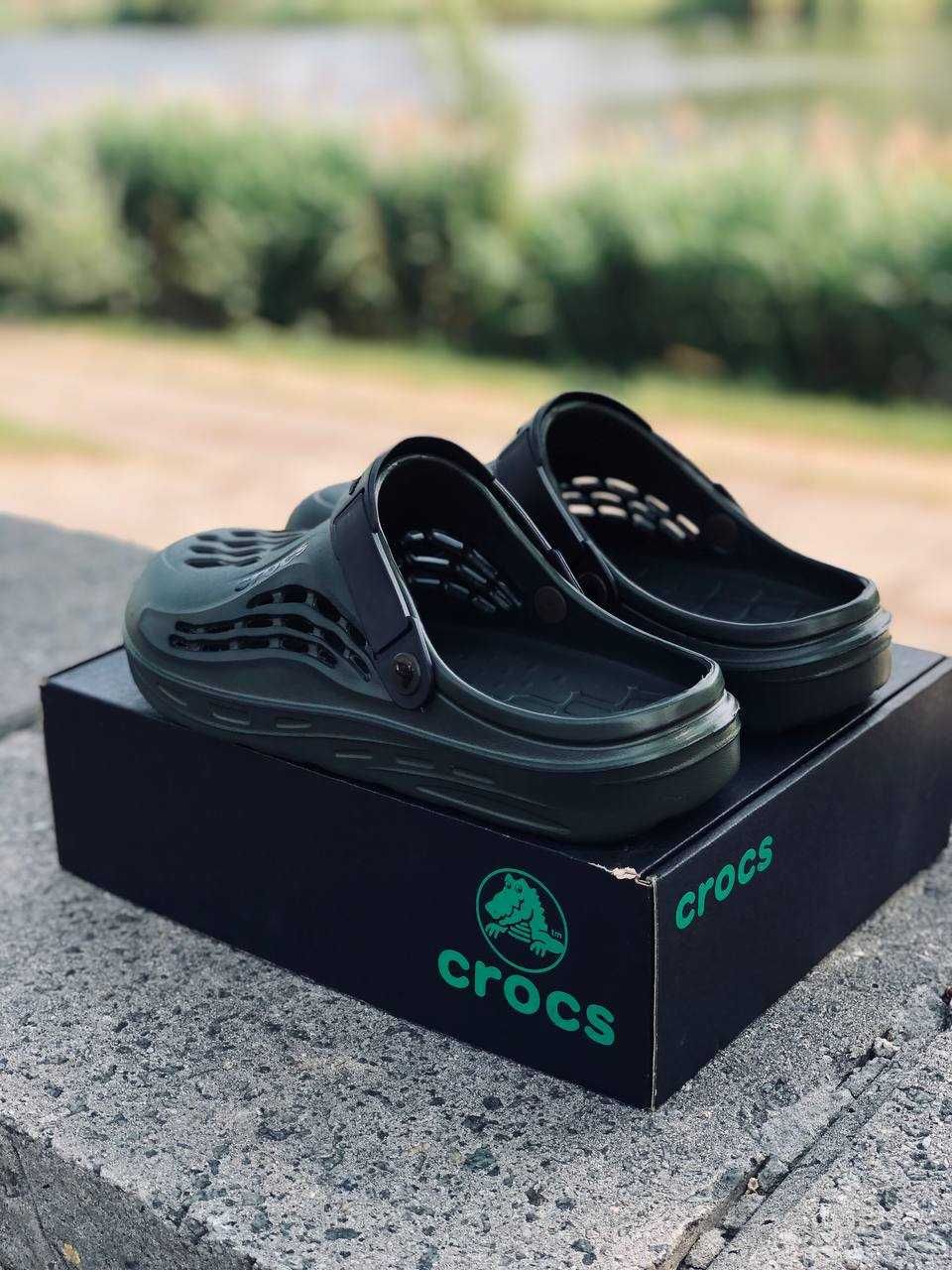 Crocs чоловічі Супер ціна Dark Green Горячее предложение! Крокс Топ!
