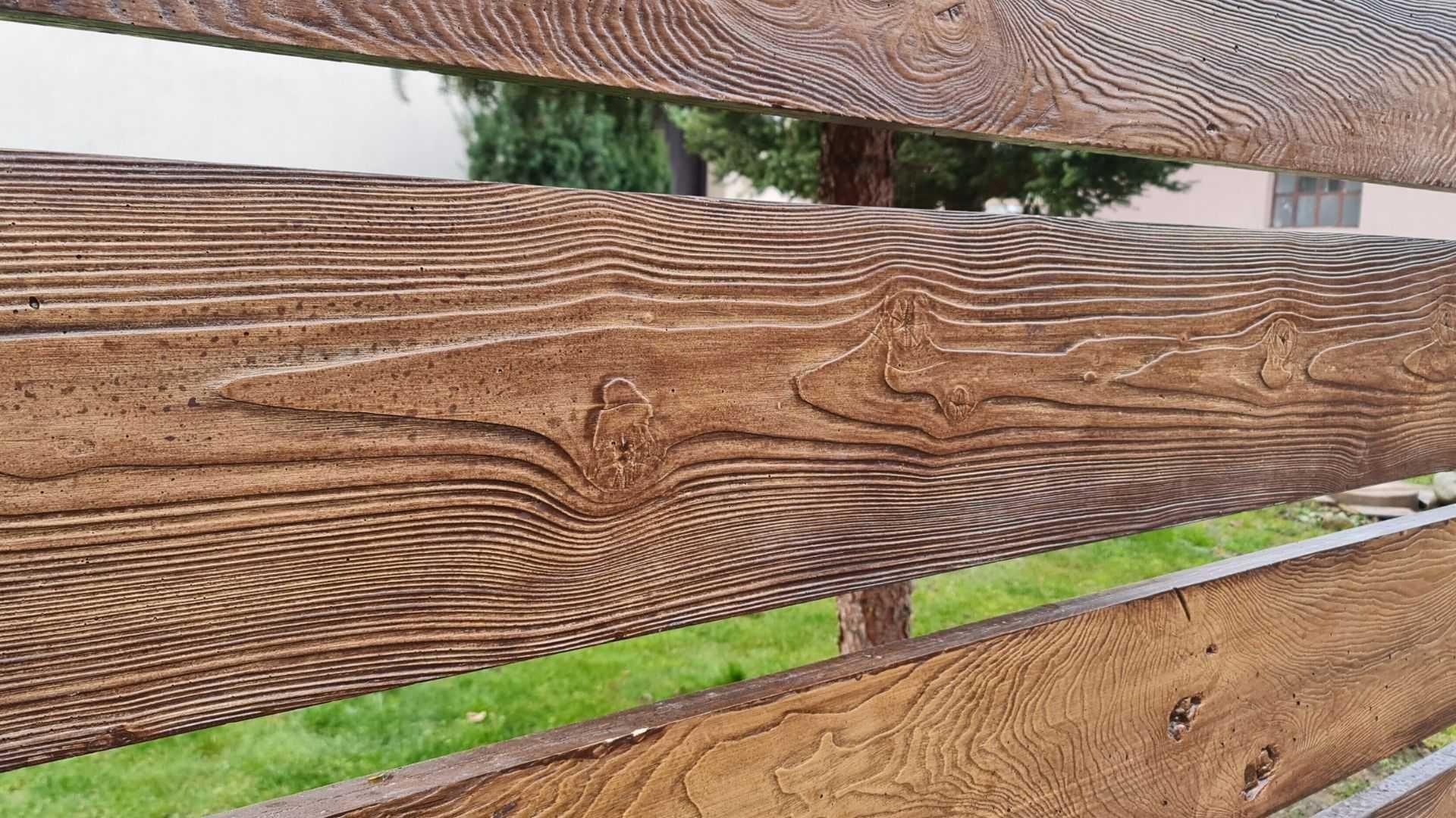 Ogrodzenia z betonowego drewna, ogrodzenia betonowe, słupek , deska
