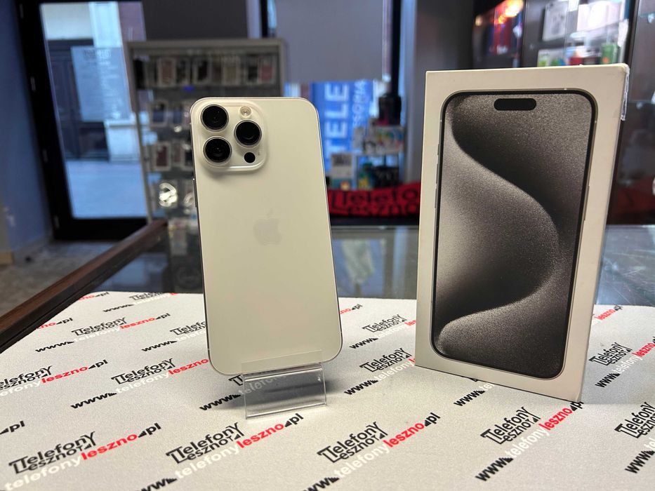 Apple IPhone 15 PRO MAX | 128 GB | Kondycja baterii 85% | szkło GRATIS