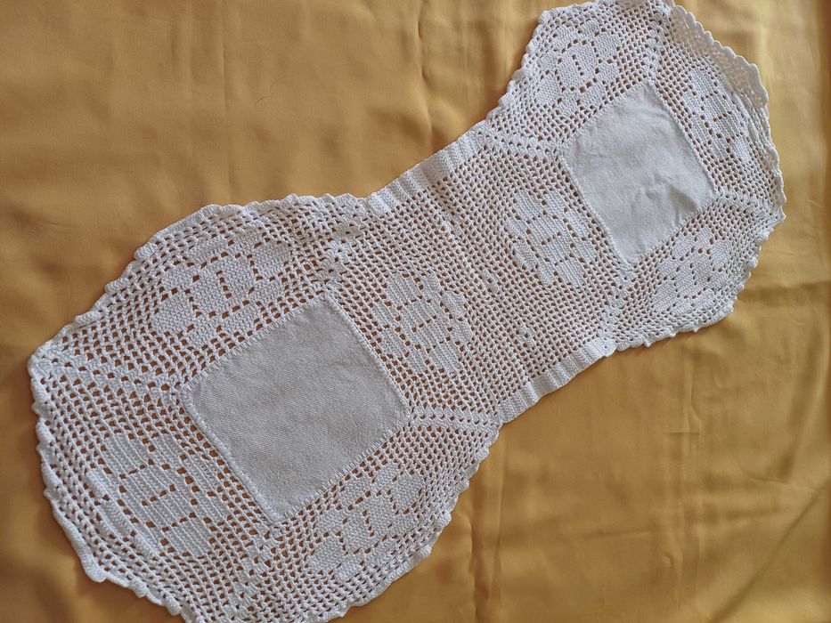 Conjunto 3 Naperons em Linho e Renda