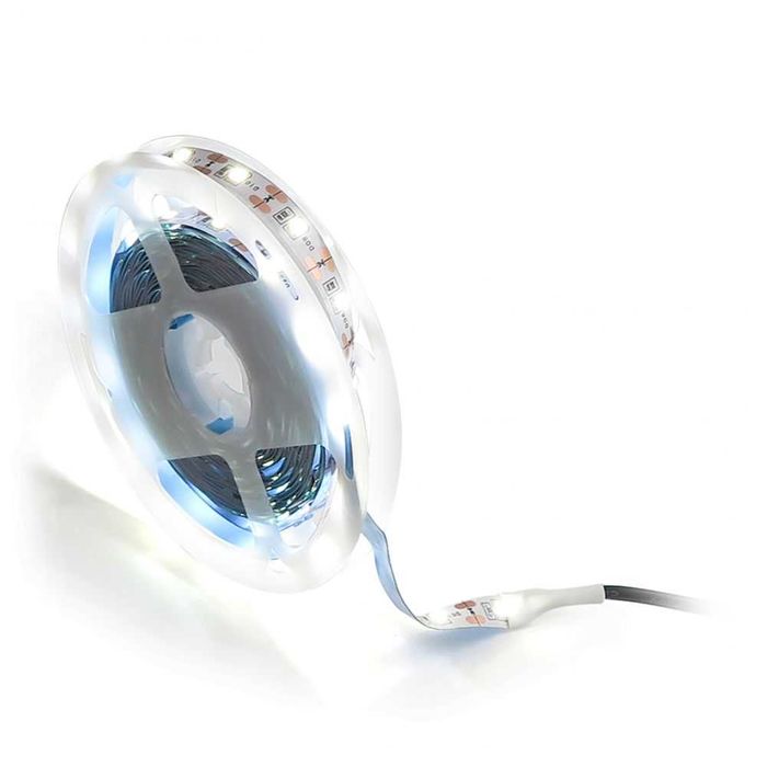 LED стрічка 6500K 5V 5м — біле холодне світло, USB живлення