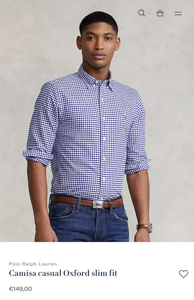 Camisa Ralph Lauren rapaz 14-16 anos L