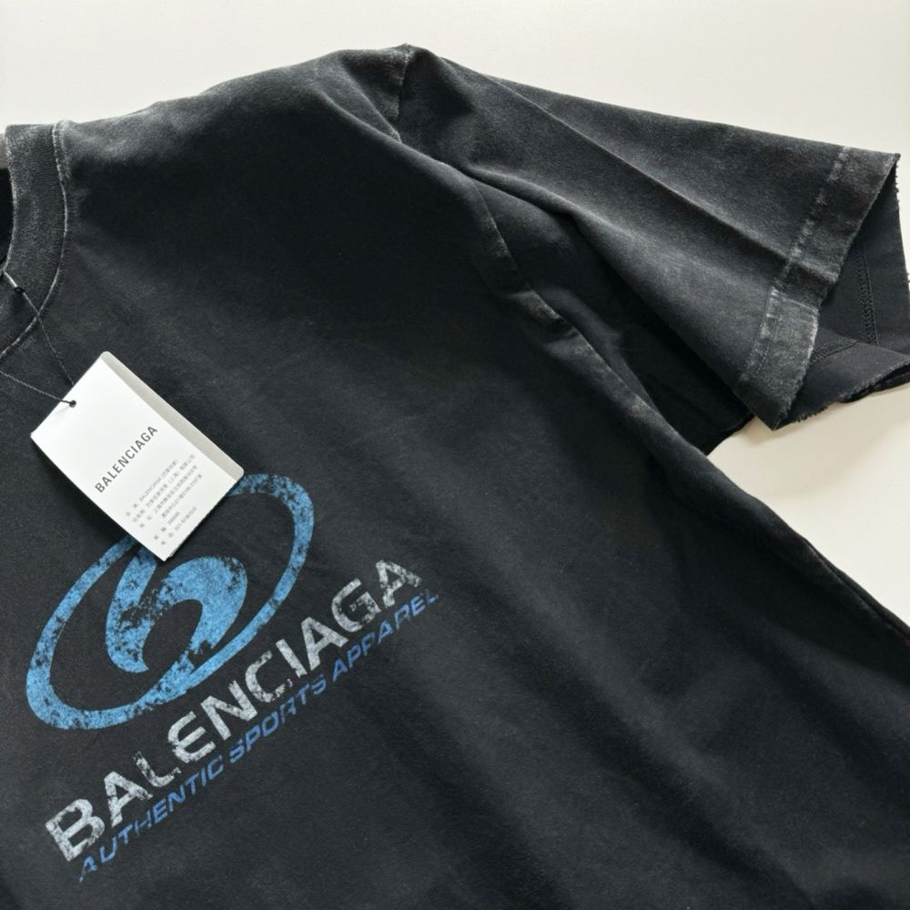 Czarna koszulka tshirt balenciaga unisex