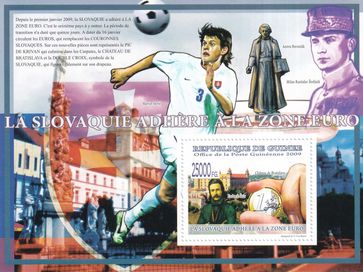 znaczki pocztowe czyste - Gwinea 2009 kat.10€ - piłka nożna