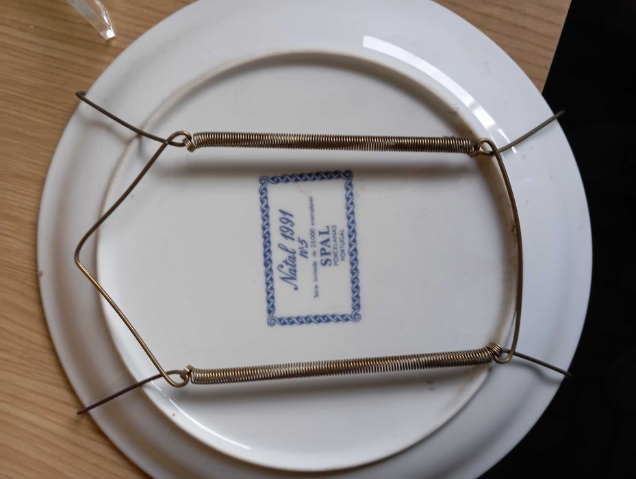 Pratos porcelana de Natal SPAL