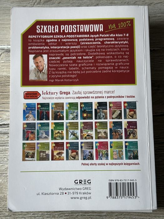 Język Polski Repetytorium szkoła podstawowa