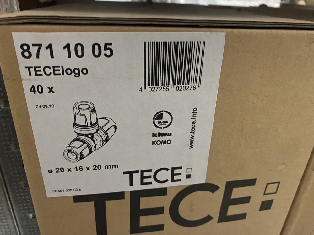 Фитинги TECE Logo в ассортимете, 16/20/25 ми