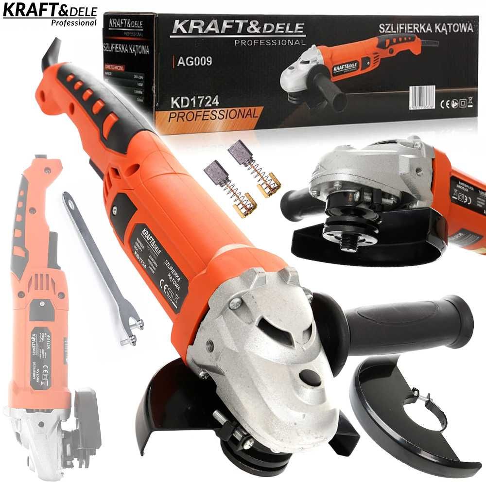 KRAFT&DELE Szlifierka Kątowa Kątówka 125mm Diax 230v 1400w M14 KD1724