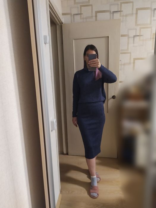 Теплый костюм юбка+кофта