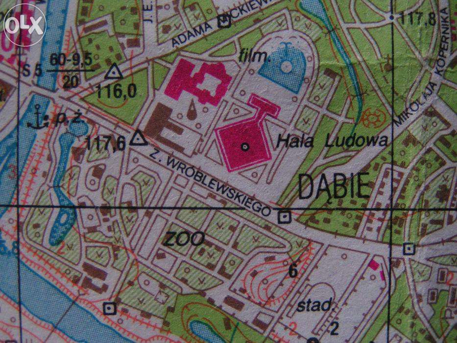 mapa topograficzna / plan miasta Wrocławia 1:25000 M-33-35-C-a i -b