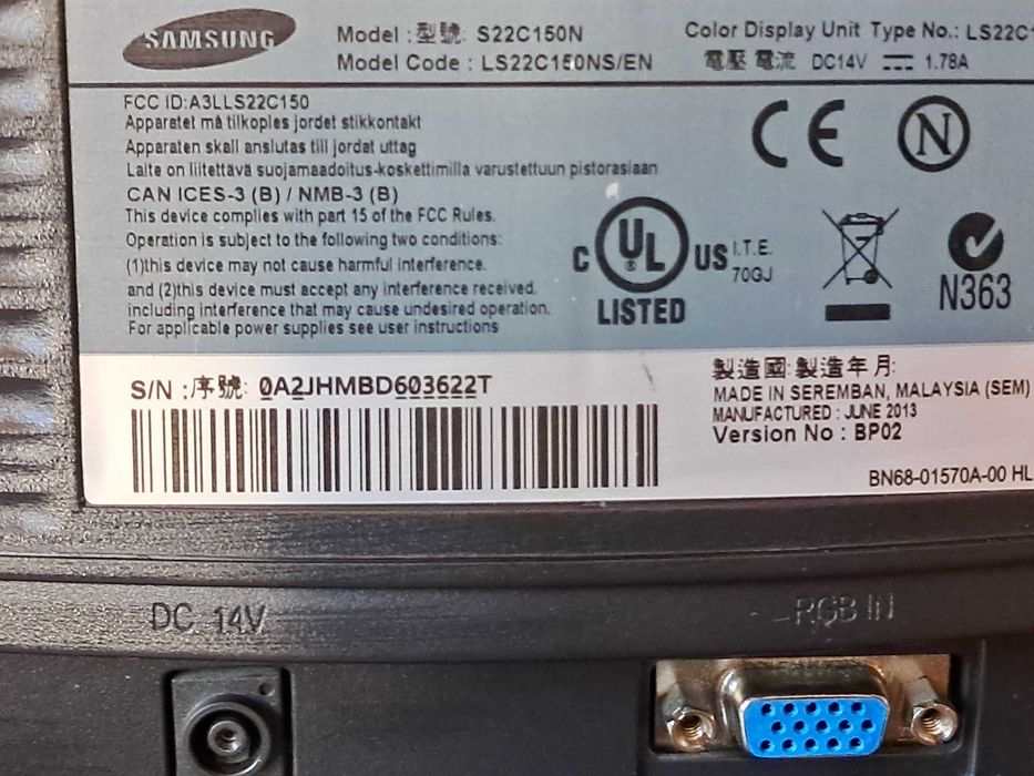 Monitor Samsung led  22" 2szt. - Okazja -