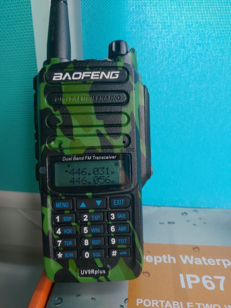 Рація 20Вт Baofeng UV-9R plus ІР67 9500мА з FM радіоприймачем