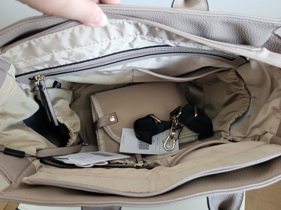 Torba dla mamy Gina, kolor Aspen (beż), torba do wózka