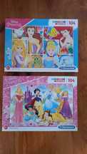 2 puzzles Princesas Disney 104 peças