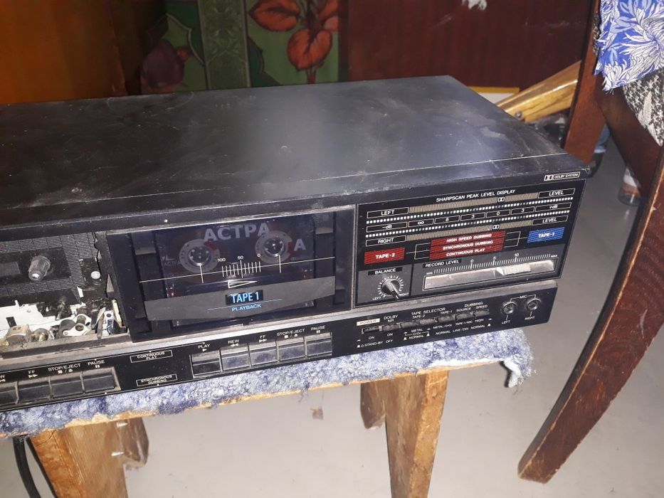 Кассетная Дека Cassette Deck Sharp RT-W500H ремонт