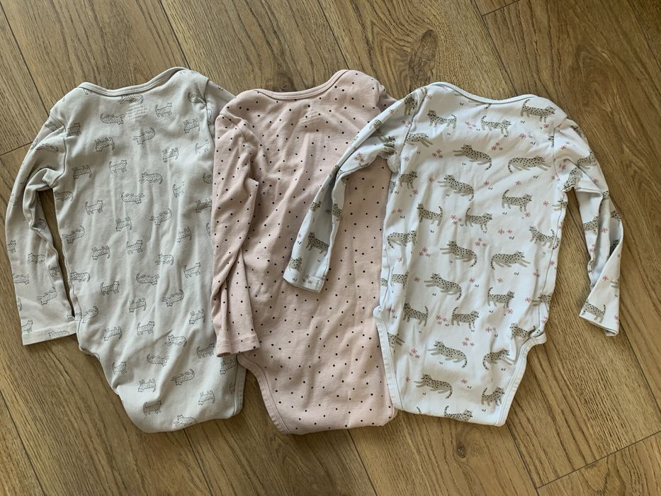 Trzy bodziaki H&M r.92-98