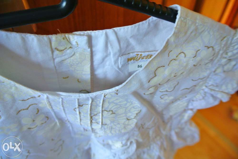 Wójcik komplet 86 chrzest sukienka+spodenki+kapelusz j.nowy