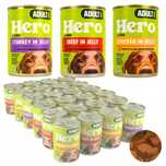 Mokra karma dla psa Hero MIX SMAKÓW w galaretce 24 x 400g 9,6 kg
