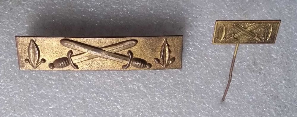 Chapa e Pin "vontade e valor " das Tropas de Operações Especiais