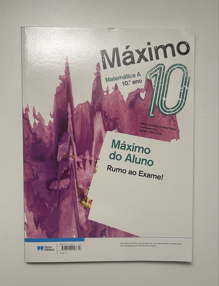 Caderno de atividades Mat. A 10º Ano - Máximo 10