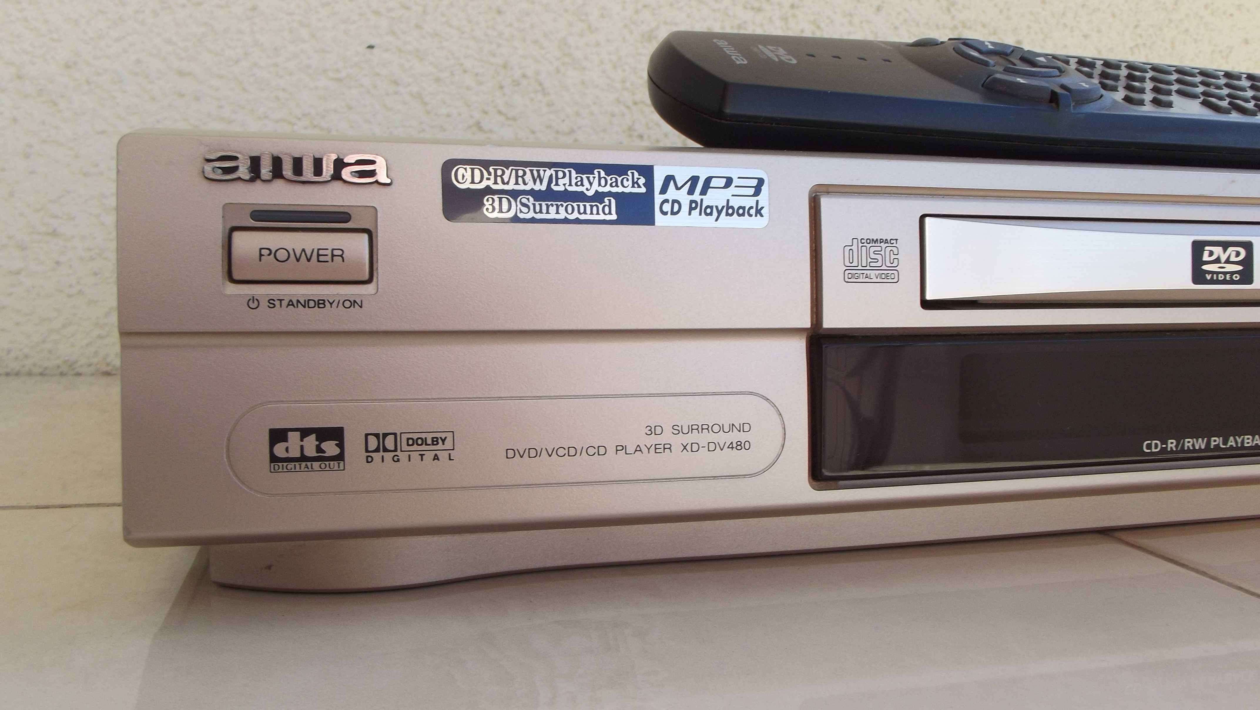Odtwarzacz DVD AIWA XD-DV480 Czyta cd i cd-r