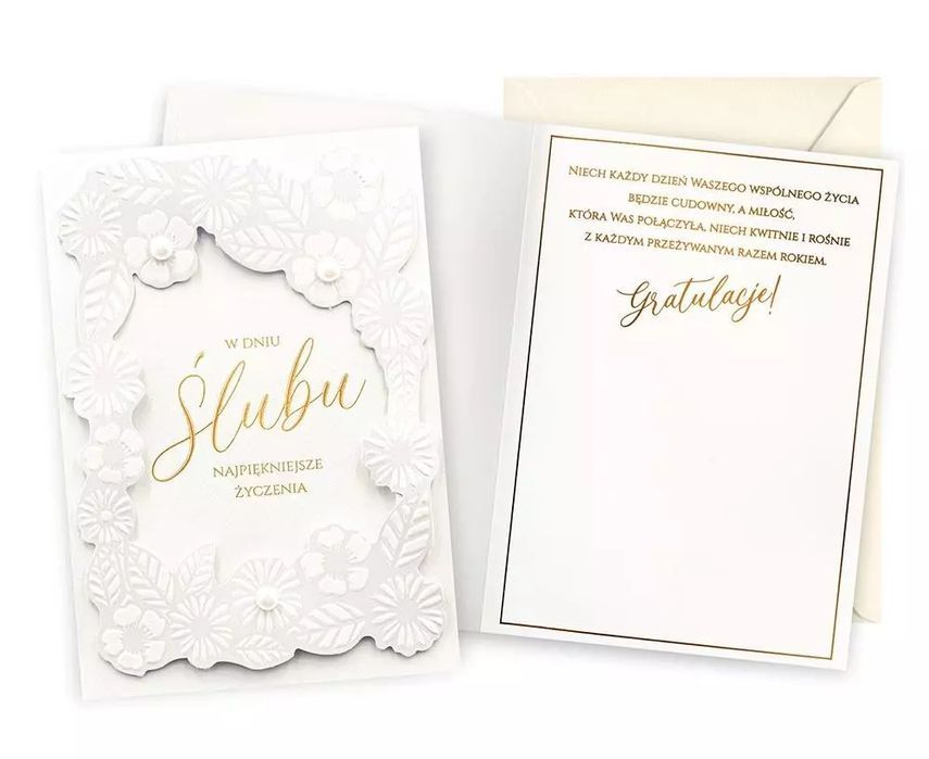Karnet Ślub. Kukartka
