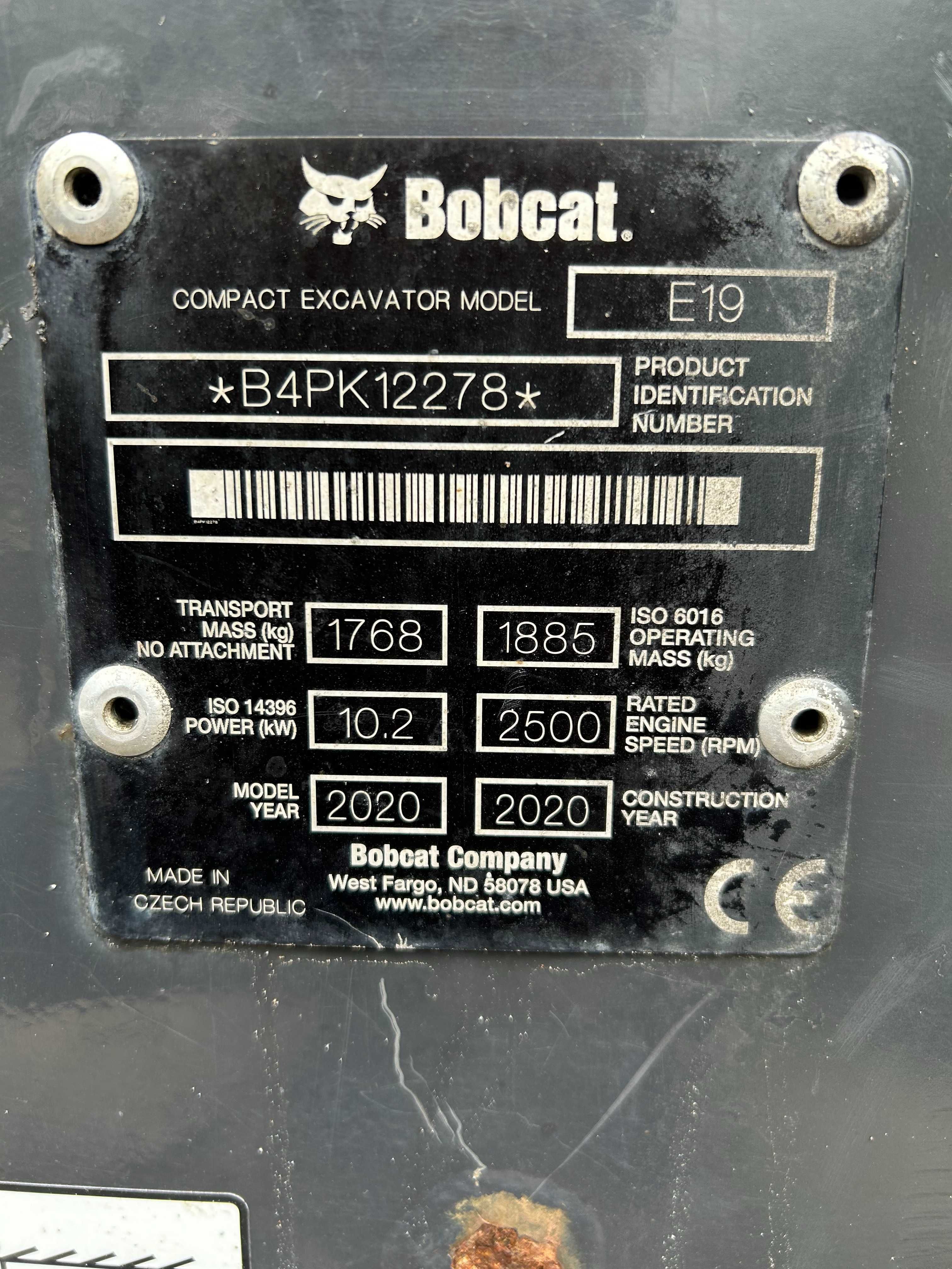 Minikoparka Bobcat E 19