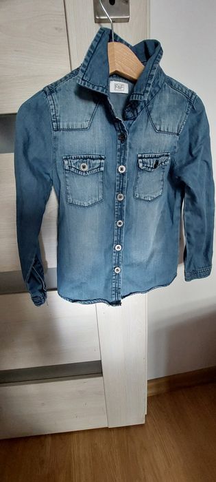 Koszula jeansowa/dżinsowa chłopięca r. 92-98