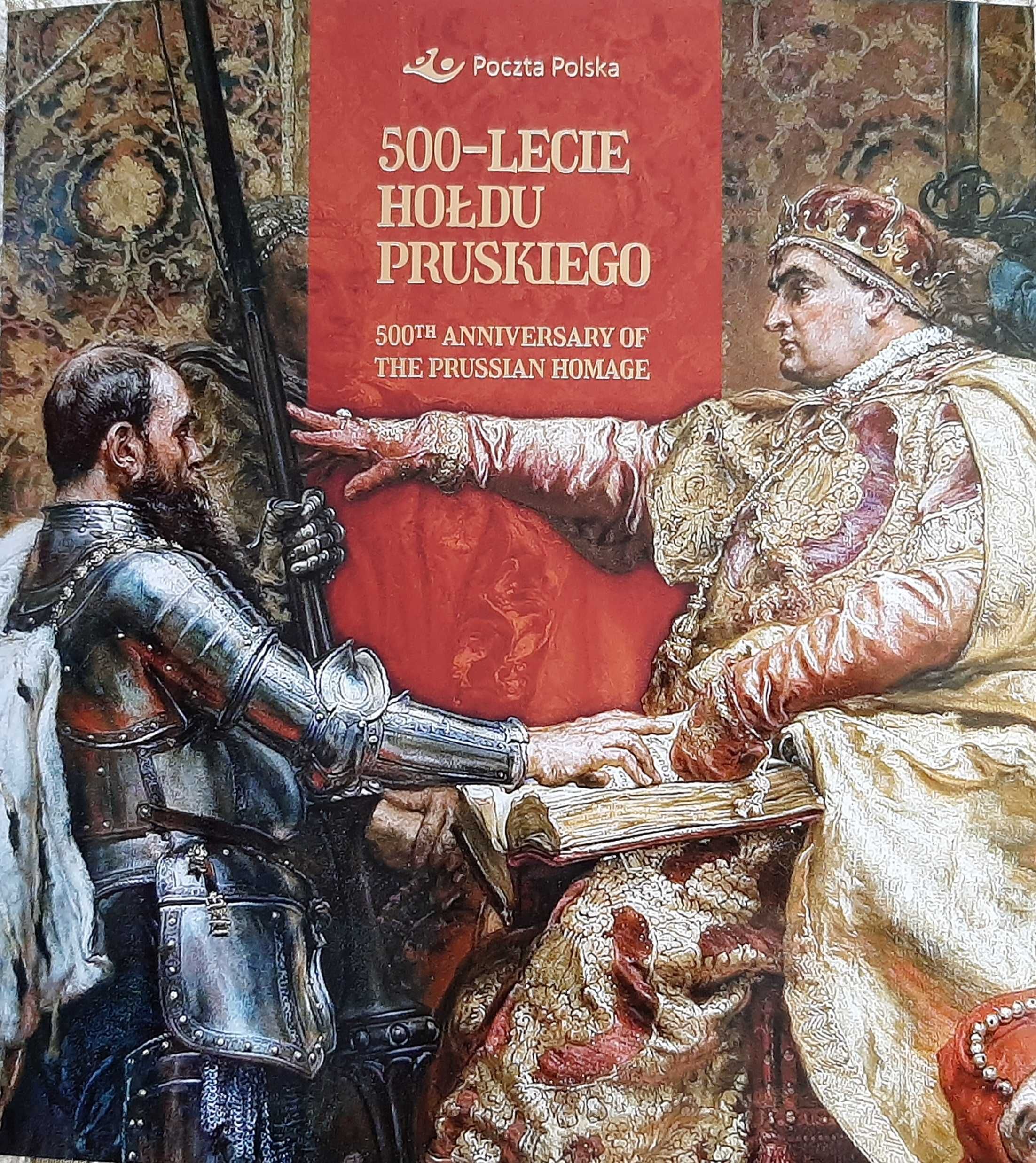 500-lecie hołdu pruskiego folder z blokiem nieperforowanym