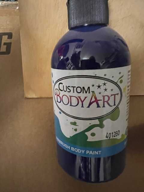 Farby airbrush do malowania ciała i twarzy - firmy Custom {USA}.