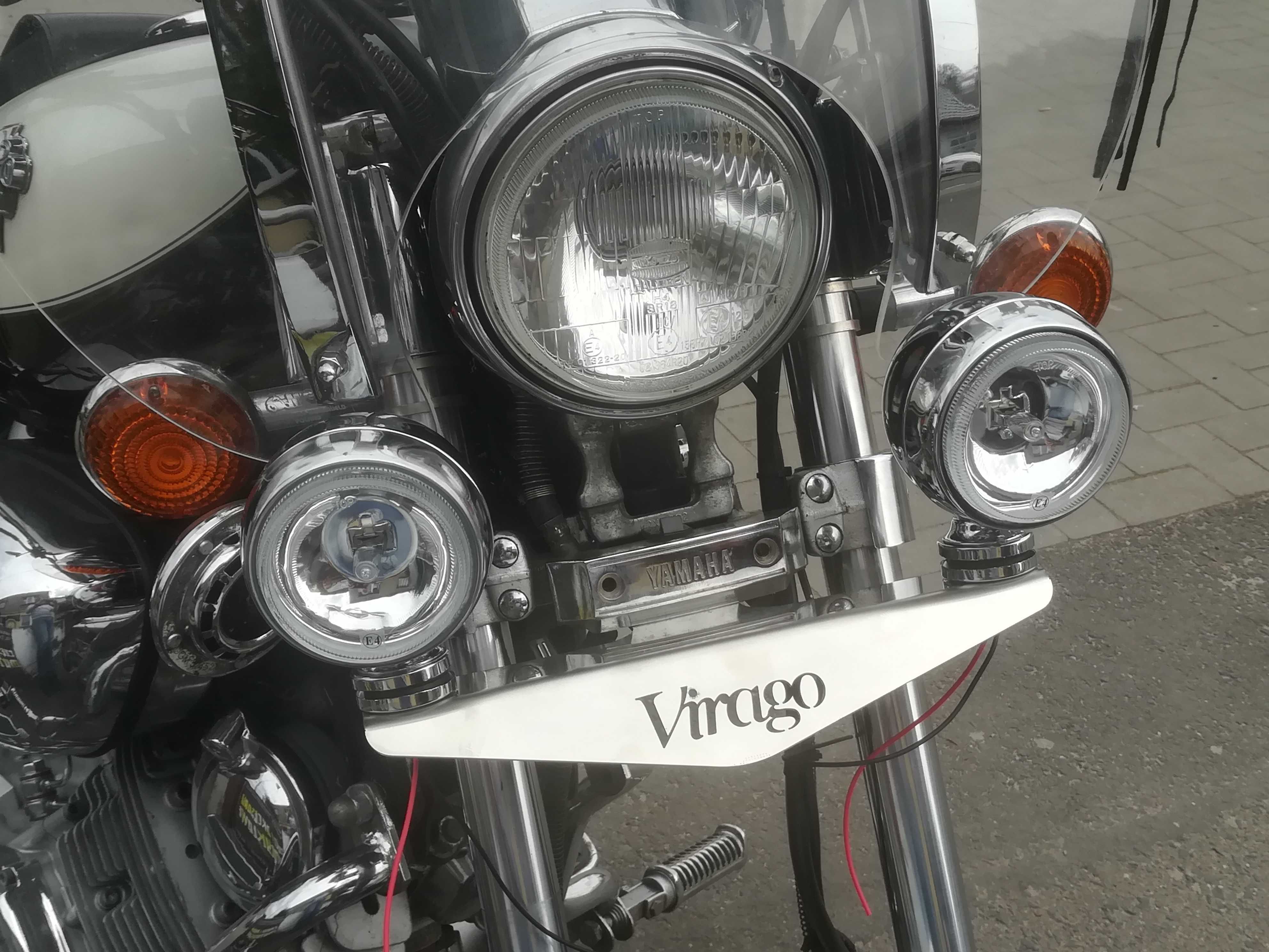 stelaż pod lampy+lampy yamaha virago 750/1100