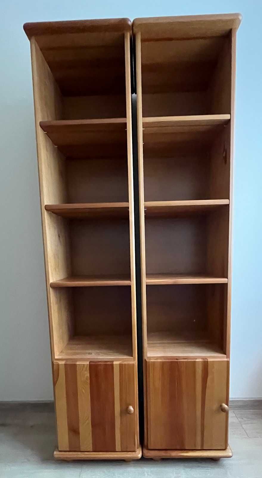 Regał Biblioteczka sosnowa JAK NOWA Kolor OLCHA 2 szt. Komplet